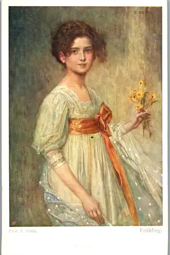 14662 - Künstlerkarte - Frühling , Prof. Eduard Veith - nicht gelaufen