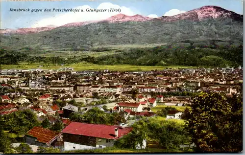 14673 - Tirol - Innsbruck gegen den Patscherkofel u. Glungezer - gelaufen 1923