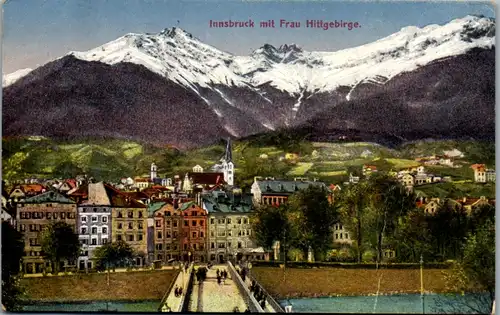14675 - Tirol - Innsbruck mit Frau Hittgebirge - gelaufen 1921