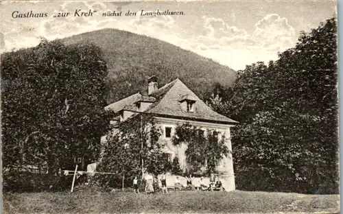 14710 - Oberösterreich - Gasthaus zur Kreh nächst den Langbathseen - gelaufen 1922
