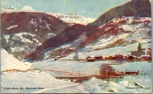 14721 - Schweiz - Rhätische Bahn , Klosters Graubünden , Phytin Serie - nicht gelaufen