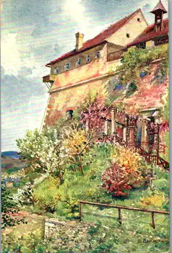 14732 - Künstlerkarte - Graz , Kastell am Schloßberg , signiert R. Bakalowits - gelaufen 1913