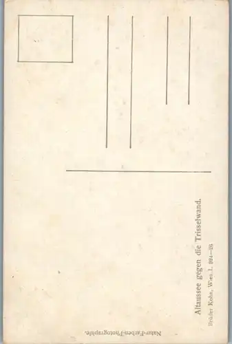 14749 - Künstlerkarte - Altaussee gegen die Trisselwand - nicht gelaufen