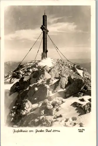 14755 - Oberösterreich - Gipfelkreuz am großen Priel - gelaufen