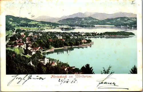 13421 - Kärnten - Pörtschach am Wörthersee - gelaufen 1905