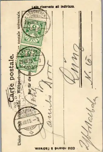 13432 - Schweiz - Gotthardpost , Postkutsche - gelaufen 1905