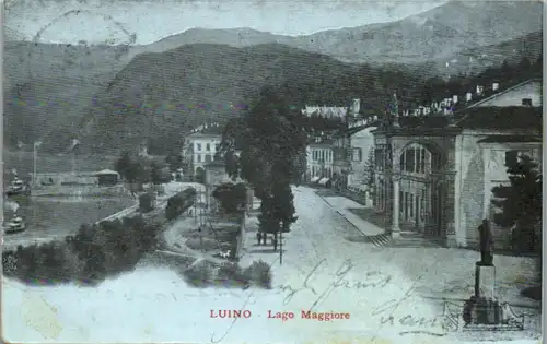 13436 - Italien - Luino , Lago Maggiore  - gelaufen 1905