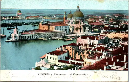 13459 - Italien - Venezia , Venedig , Panorama dal Campanile - gelaufen