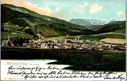 13462 - Steiermark - Mürzzuschlag , Panorama - gelaufen