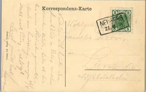 13463 - Steiermark - Neuberg an der Mürz , Kaiserliches Jagdschloss und Stiftsgebäude - gelaufen 1907