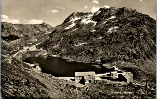 13472 - Schweiz - Col du Grand St. Bernard alt , Vue generale depuis le cote italien - gelaufen 1951