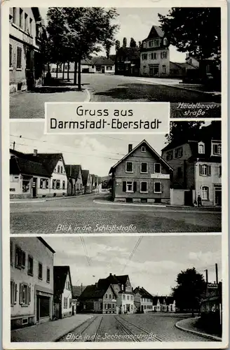 13484 - Deutschland - Darmstadt Eberstadt , Heidelbergerstraße , Schloßstraße , Seeheimerstraße - nicht gelaufen