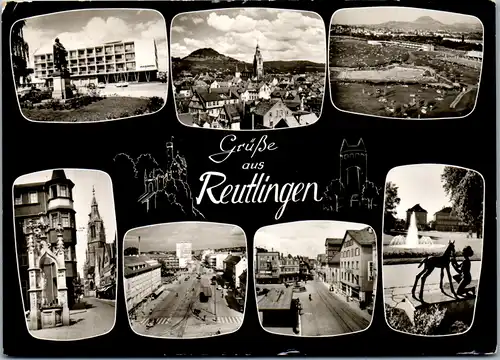 13493 - Deutschland - Reutlingen , Mehrbildkarte - gelaufen 1965