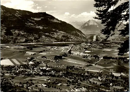 13503 - Schweiz - Igis und Landquart mit Churfirsten und Gonzen - gelaufen 1966