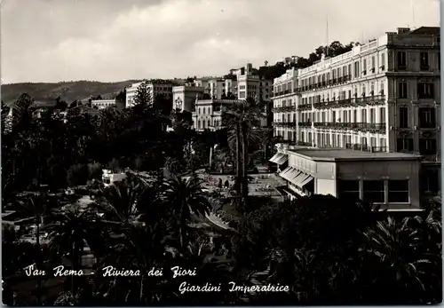 13508 - Italien - San Remo , Riviera die Fiori , Giardini Imperatrice - gelaufen 1953