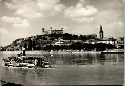 13549 - Slowakei - Bratislava , Pohl'ad z Petrzalky - gelaufen 1958
