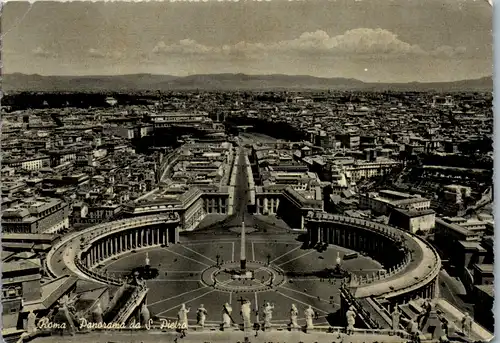 13557 - Italien - Roma , Rom , Panorama da S. Pietro - nicht gelaufen