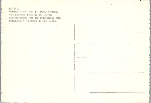 13557 - Italien - Roma , Rom , Panorama da S. Pietro - nicht gelaufen