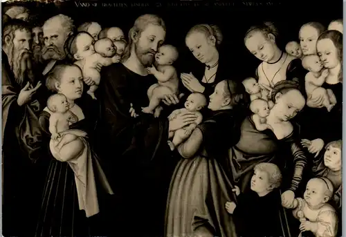 13573 - Christentum - Sie brachten Kinder zu ihm das er sie anrühret , Marcus  - nicht gelaufen