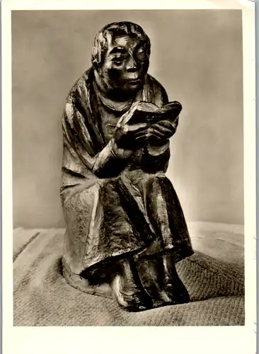 13594 - Schöne Künste - Skulptur , Lesender Mann im Wind 1936 v. Ernst Barlach  - nicht gelaufen