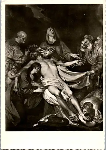 13621 - Künstlerkarte - Anthonius van Dyck , Beweinung Christi 1625 - nicht gelaufen