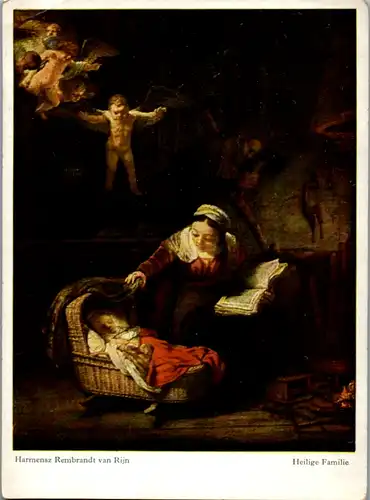13623 - Künstlerkarte - Harmensz Rembrandt van Rijn , Heilige Familie - nicht gelaufen