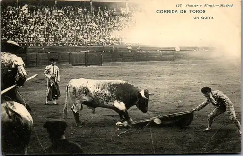 14851 -  - Corrida de Toros , Un Quite - nicht gelaufen  , Stierkampf