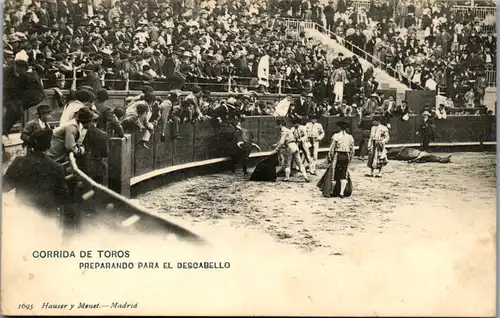14857 -  - Corrida de Toros , Preparando para el Descabello - nicht gelaufen  , Stierkampf