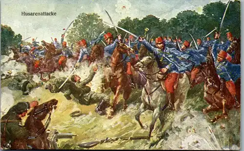 14877 - Militaria - Husarenattacke - nicht gelaufen