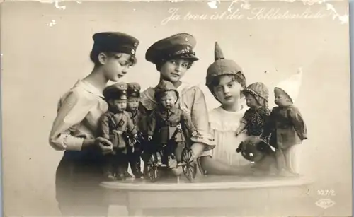 14889 - Militaria - Ja treu ist die Soldatenliebe - nicht gelaufen