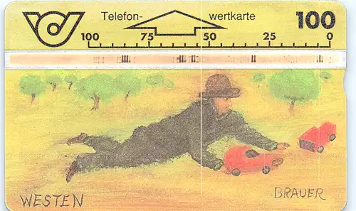 14909 - Österreich - Brauer , Westen , Blätter im Wald