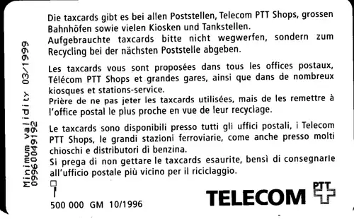 14935 - Schweiz - Taxcard , Motiv