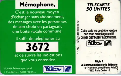 14982 - Frankreich - Memophone 3672