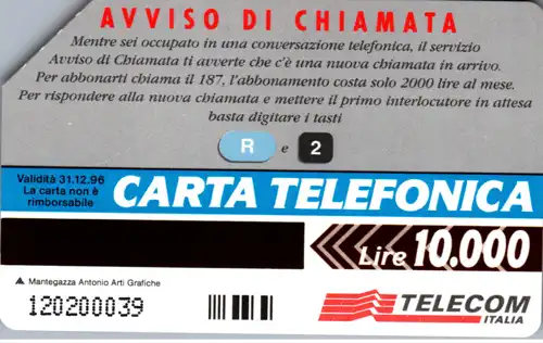15057 - Italien - R2 - Avviso di Chiamata