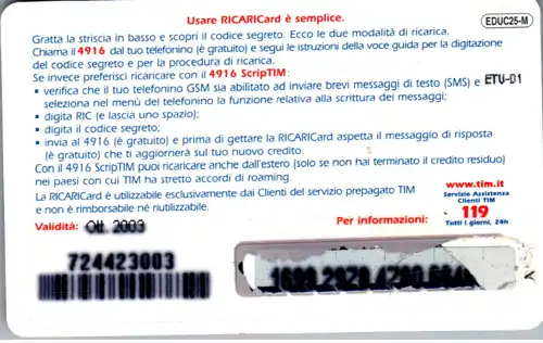 15063 - Italien - TIM , Motiv