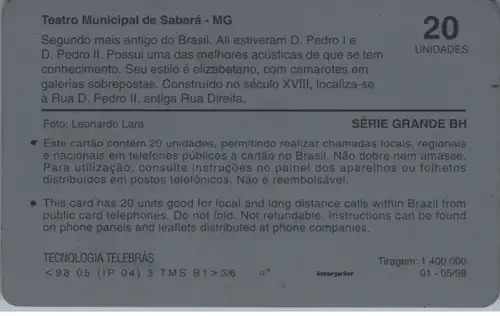 15102 - Brasilien - Teatro Municipal de Sabara