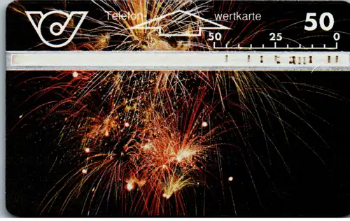 15216 - Österreich - Telegrammannahme , Feuerwerk