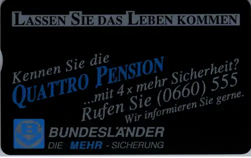 15219 - Österreich - Bundesländer Versicherung , Quattro Pension