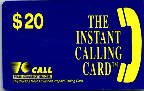 15249 - USA - The instant calling card , Vocall