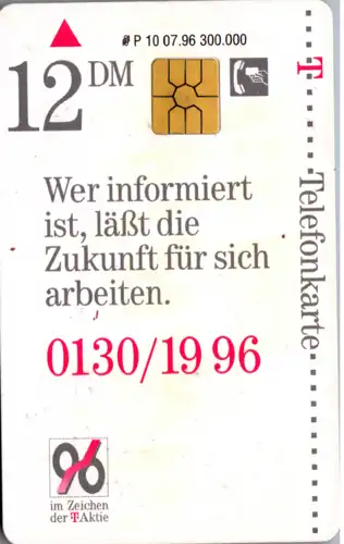 15276 - Deutschland - 1996 im Zeichen der T - Aktie