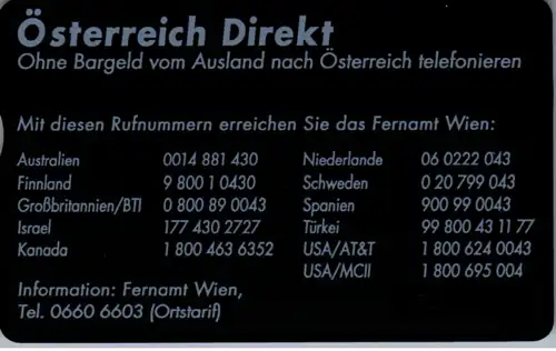 15308 - Österreich - Telefon Wertkarte 100