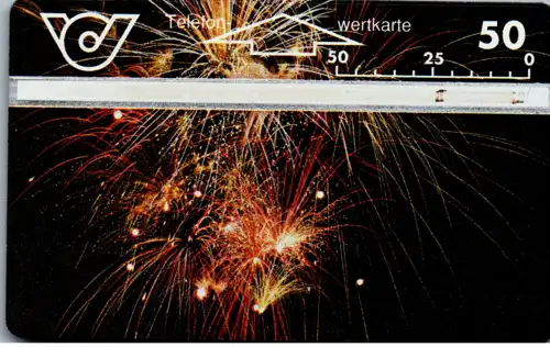 15314 - Österreich - Telegrammannahme , Feuerwerk