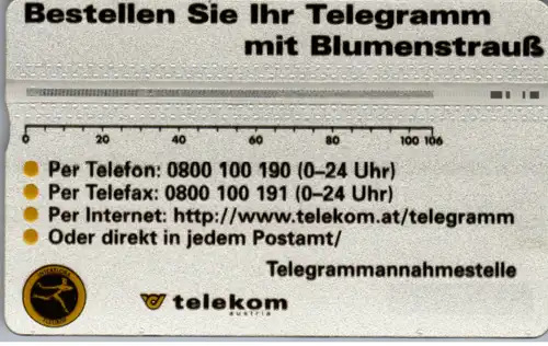 15315 - Österreich - Ihr Telegramm kommt mit Blumenstrauß ins Haus