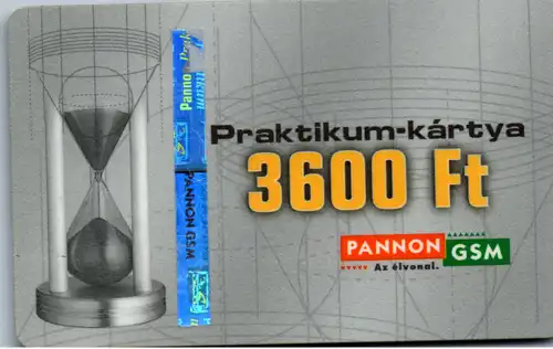 15492 - Ungarn - Praktikum Kartya , Pannon GSM