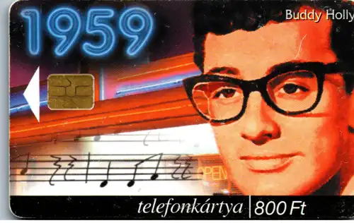 15495 - Ungarn - 1959 , Buddy Holly . A Zene Vilaga
