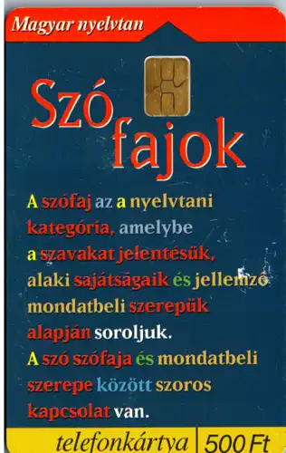 15509 - Ungarn - Szo fajok