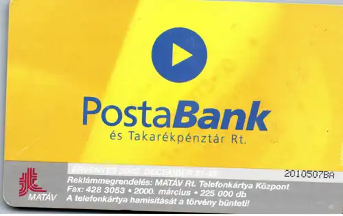 15513 - Ungarn - Postabank