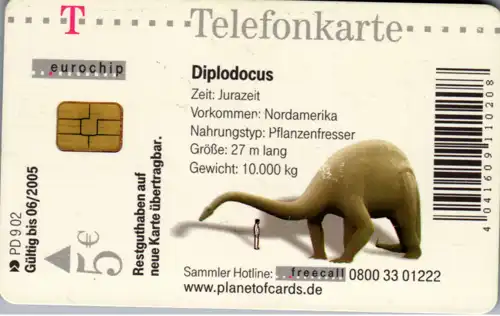 15527 - Deutschland - Diplodocus , Dinosaurier