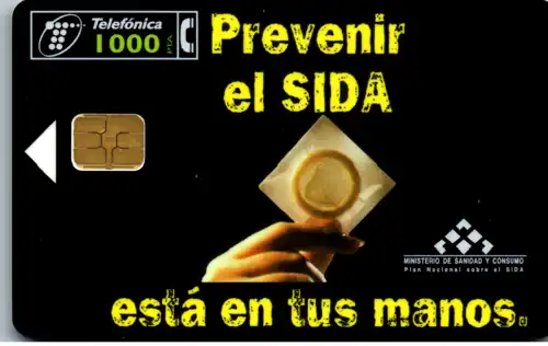 15545 - Spanien - Prevenir el Sida , esta en tus manos , Kondom