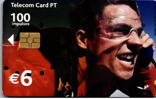 15546 - Portugal - Telecom Card PT , Fallschirmspringen